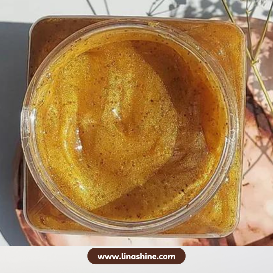 24K Gold Regenerating Face & Body Scrub Open Jar