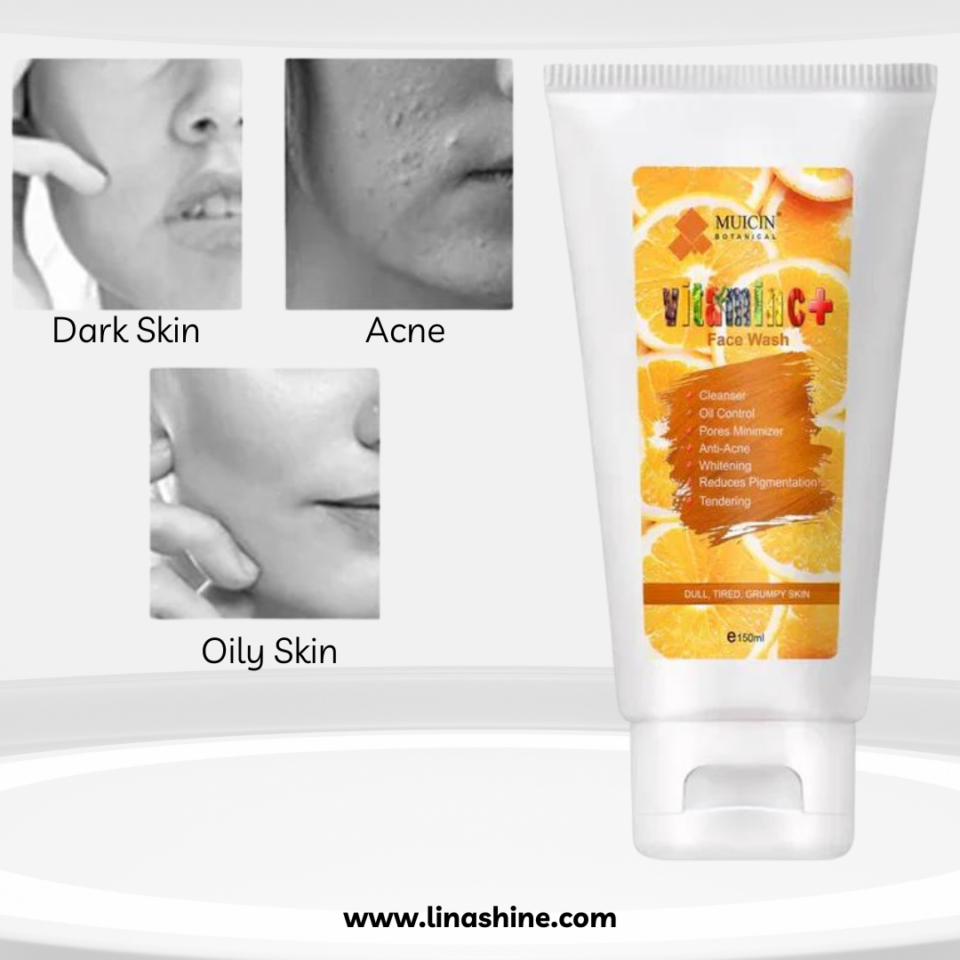 Muicin Vitamin C+ Face Wash (Dark Skin, Acne, Oily Skin)