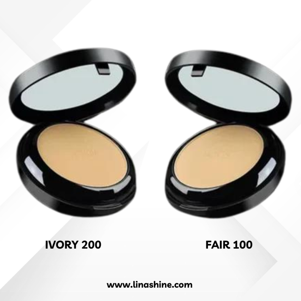 Muicin luminous 3 in 1 two way compact face powder (ivory and fair)